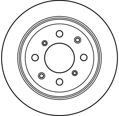 Brake Disc - DF2646 TRW