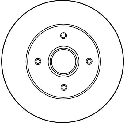 Bremsscheibe - DF2706 TRW