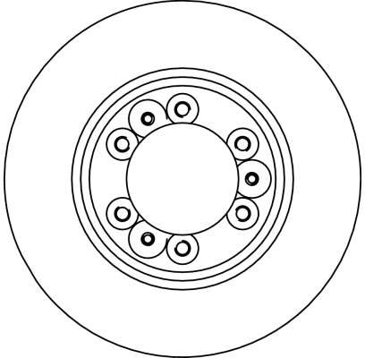 Bremsscheibe - DF4029 TRW