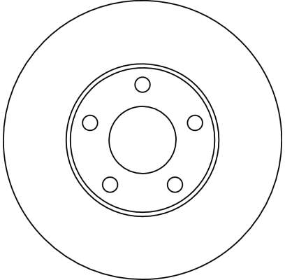 Bremsscheibe - DF4045 TRW