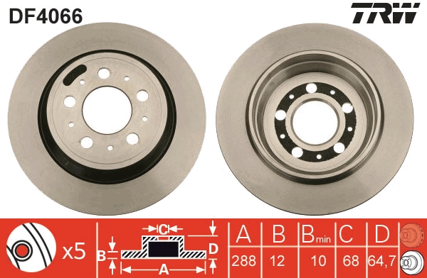 Discofreno - DF4066 TRW