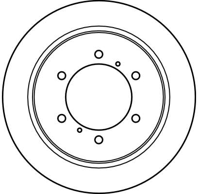 Brake Disc - DF4075 TRW