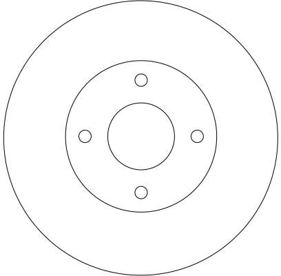 Brake Disc - DF4169 TRW