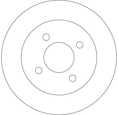 Bremsscheibe - DF4254 TRW