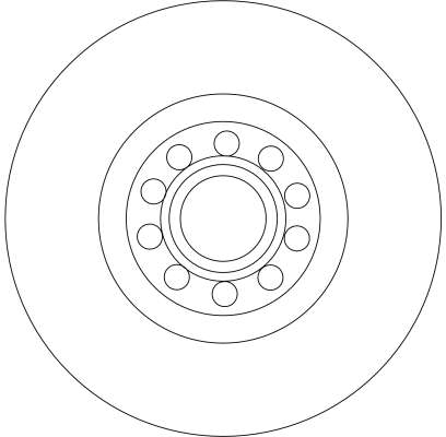 Brake Disc - DF4258S TRW