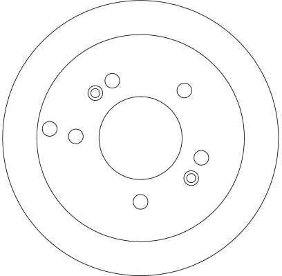 Bremsscheibe - DF4281 TRW