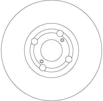 Bremsscheibe - DF4317 TRW