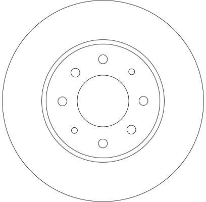 Brake Disc - DF4345 TRW