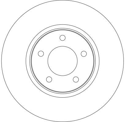 Bremsscheibe - DF4346 TRW