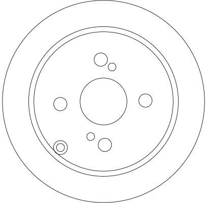 Brake Disc - DF4404 TRW
