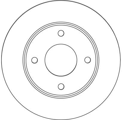 Brake Disc - DF4457 TRW
