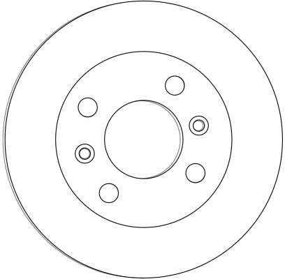 Bremsscheibe - DF4458 TRW