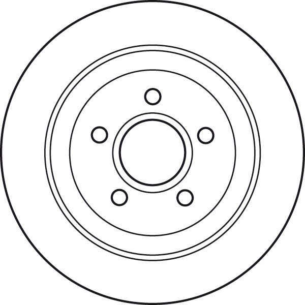 Brake Disc - DF4875 TRW