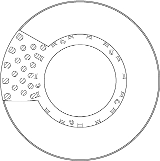 Bremsscheibe - DF5033S TRW