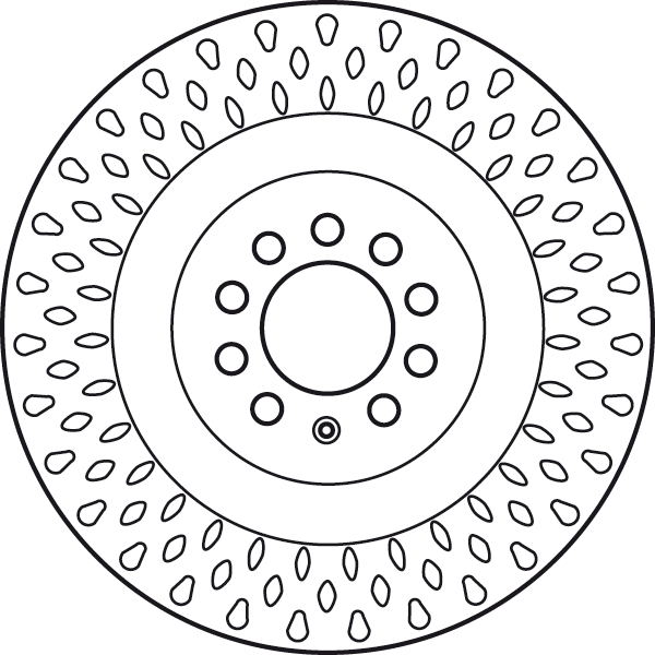 Brake Disc - DF6011S TRW
