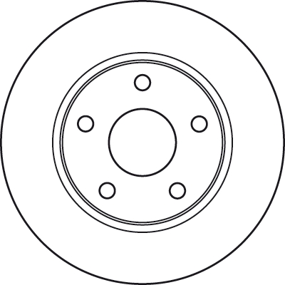 Bremsscheibe - DF6037 TRW
