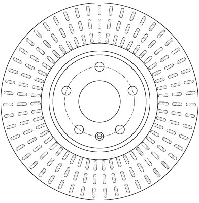 Brake Disc - DF6148 TRW