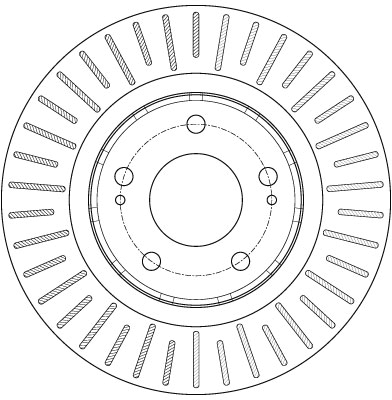 Bremsscheibe - DF6174 TRW