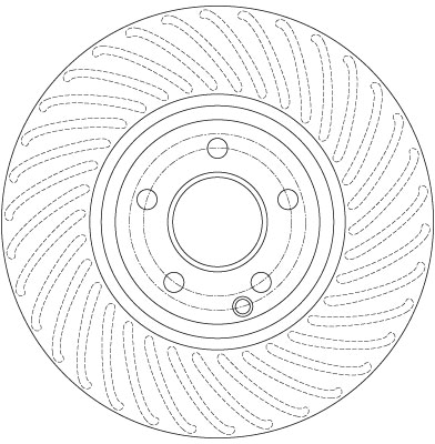 Brake Disc - DF6195S TRW