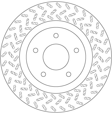 Bremsscheibe - DF6206 TRW