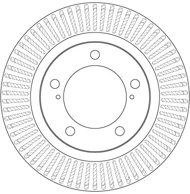 Brake Disc - DF6239S TRW