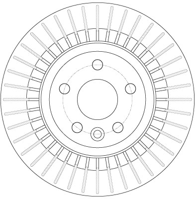 Bremsscheibe - DF6308 TRW