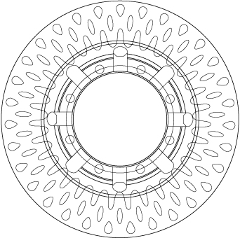 Brake Disc - DF6335S TRW