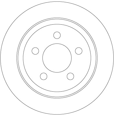 Brake Disc - DF6386 TRW