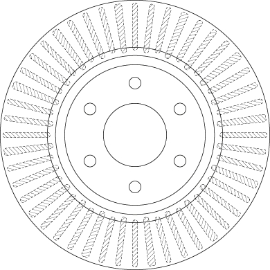 Brake Disc - DF6416 TRW
