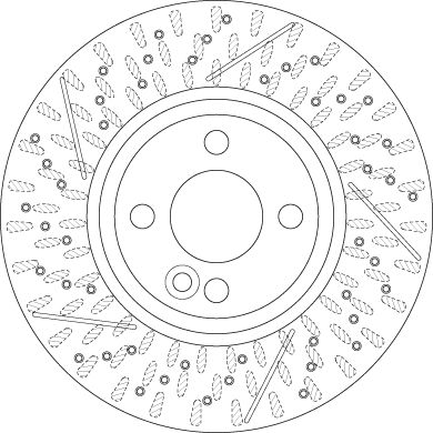 Bremsscheibe - DF6422 TRW