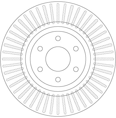 Brake Disc - DF6425 TRW