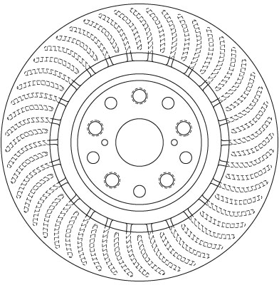 Bremsscheibe - DF6489S TRW