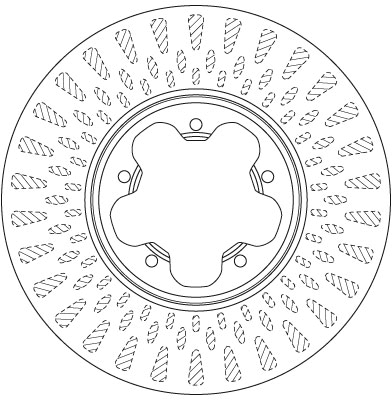 Brake Disc - DF6514S TRW