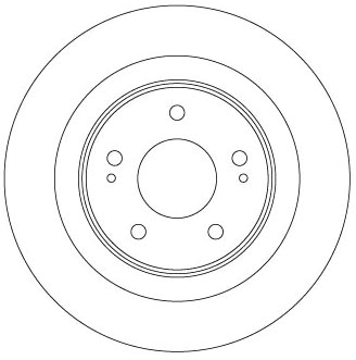 Bremsscheibe - DF6598 TRW