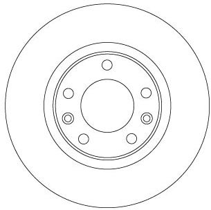 Bremsscheibe - DF6656 TRW