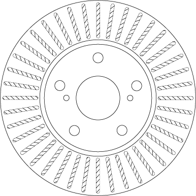Brake Disc - DF6679 TRW