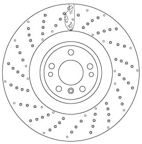 Brake Disc - DF6687S TRW
