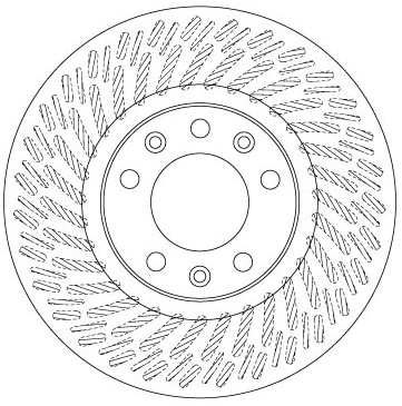 Brake Disc - DF6698 TRW