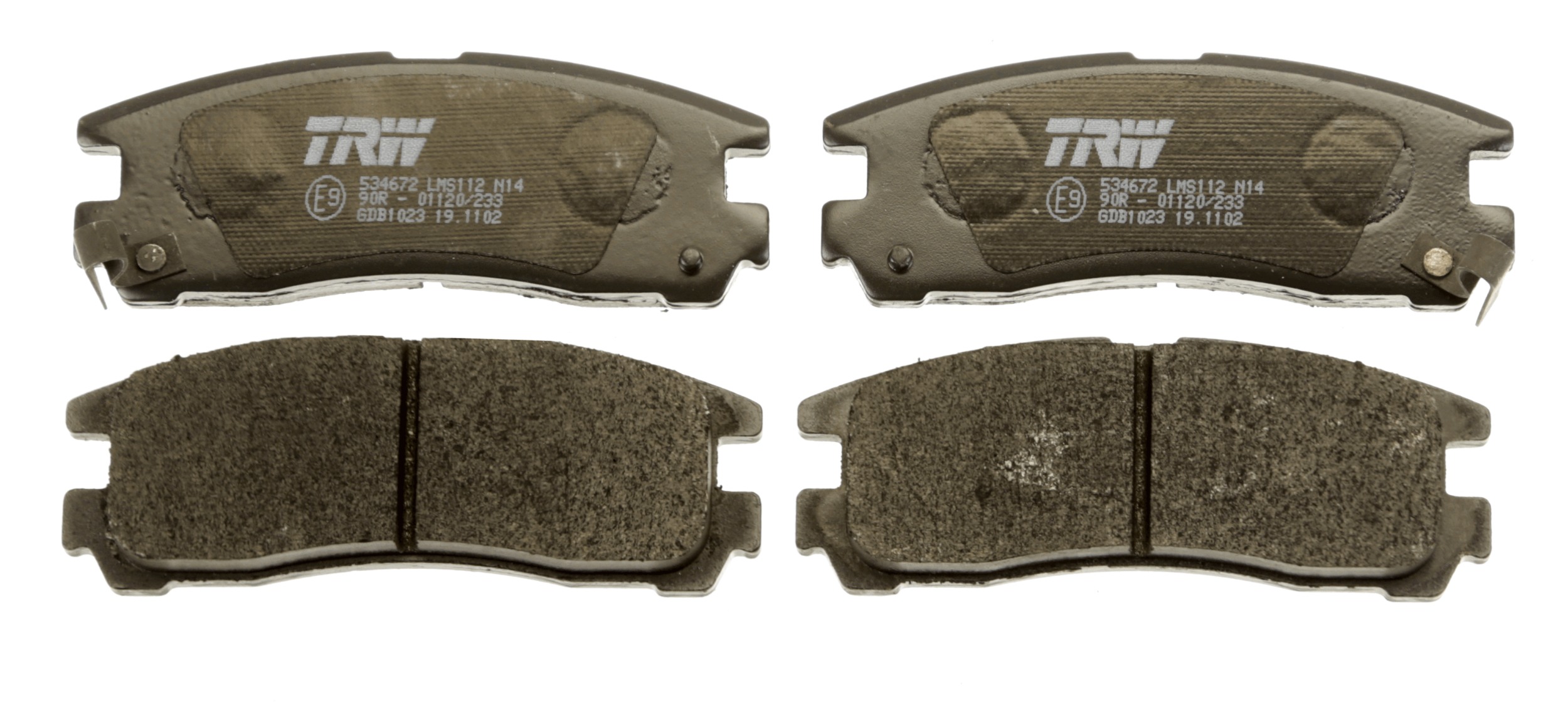 Brake Pad Set, disc brake - GDB1023 TRW