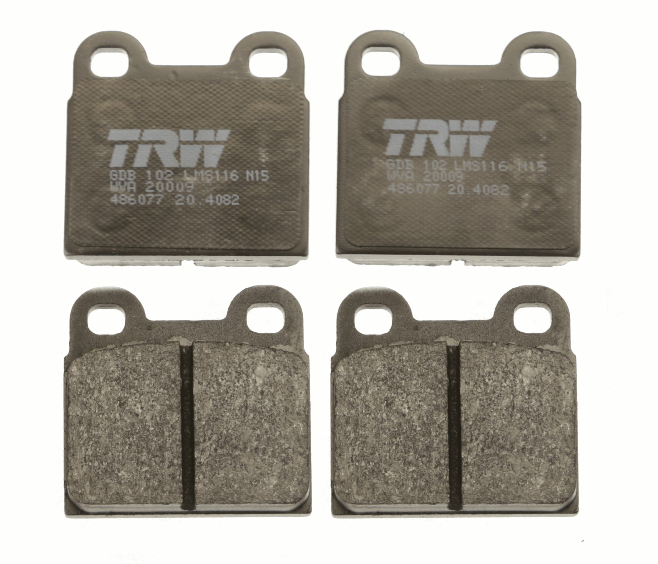Brake Pad Set, disc brake - GDB102 TRW