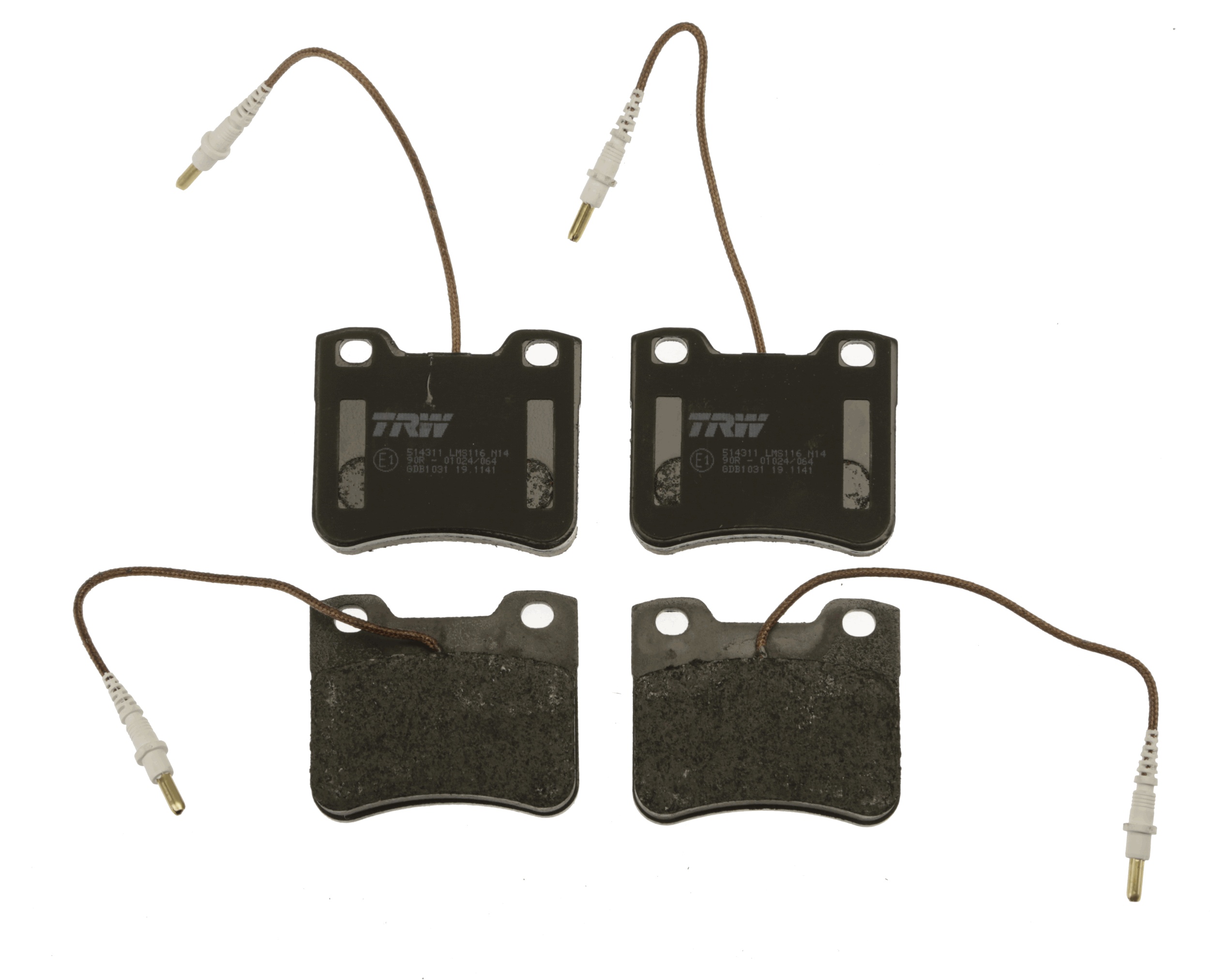 Brake Pad Set, disc brake - GDB1031 TRW