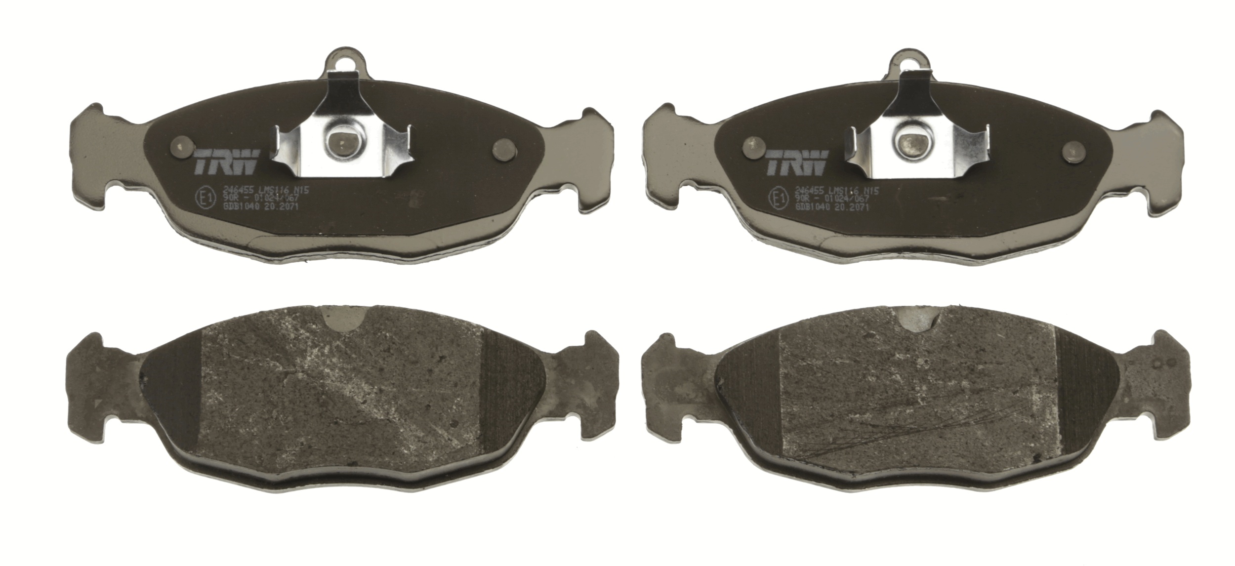 Kit pastiglie freno, Freno a disco - GDB1040 TRW