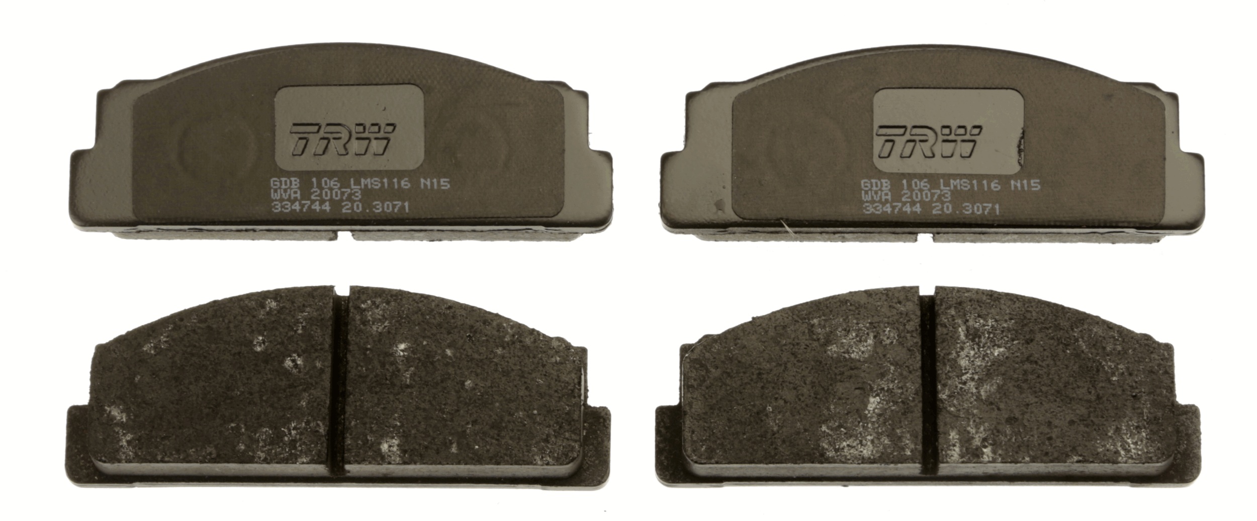 Brake Pad Set, disc brake - GDB106 TRW