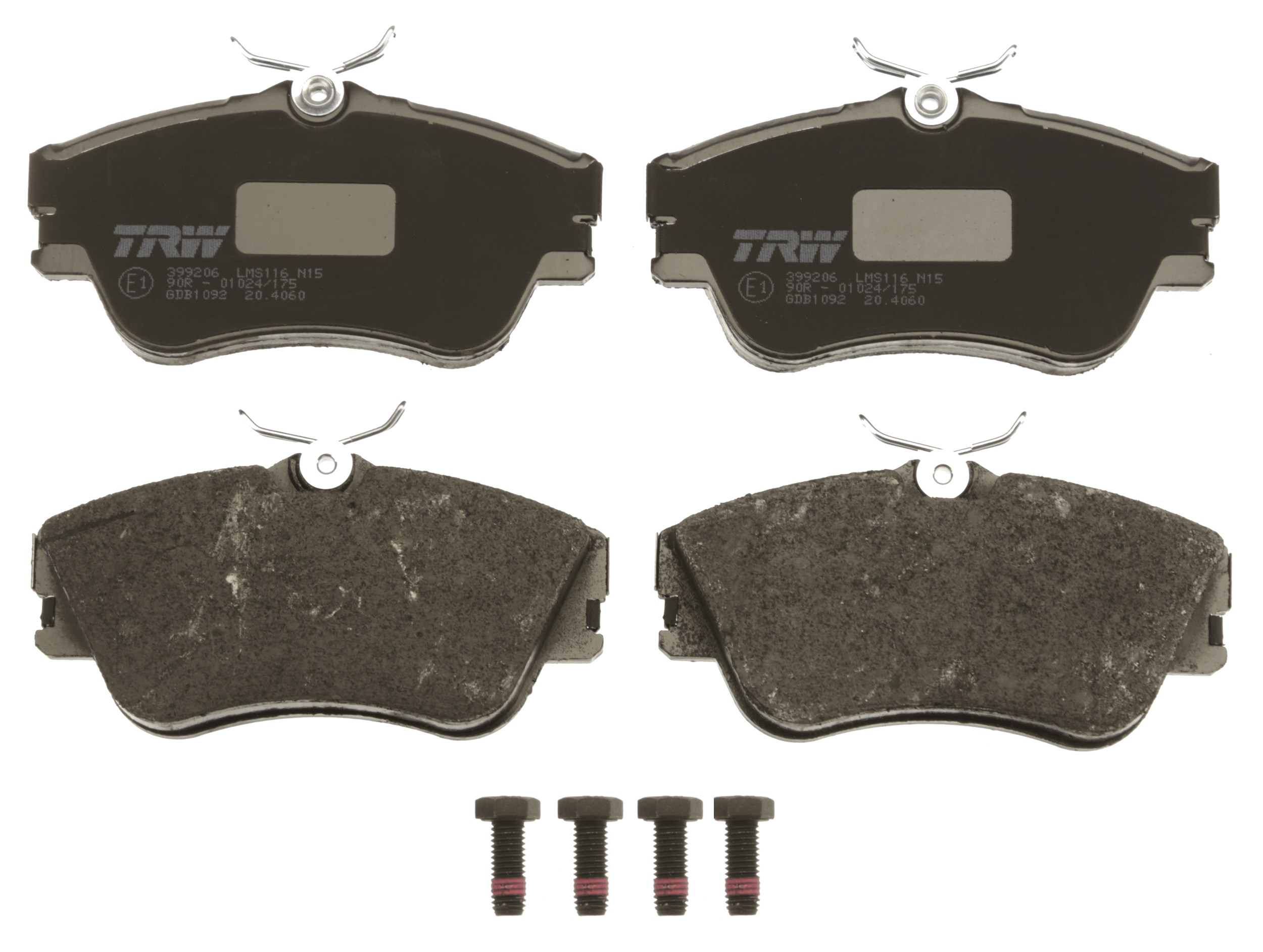 Brake Pad Set, disc brake - GDB1092 TRW