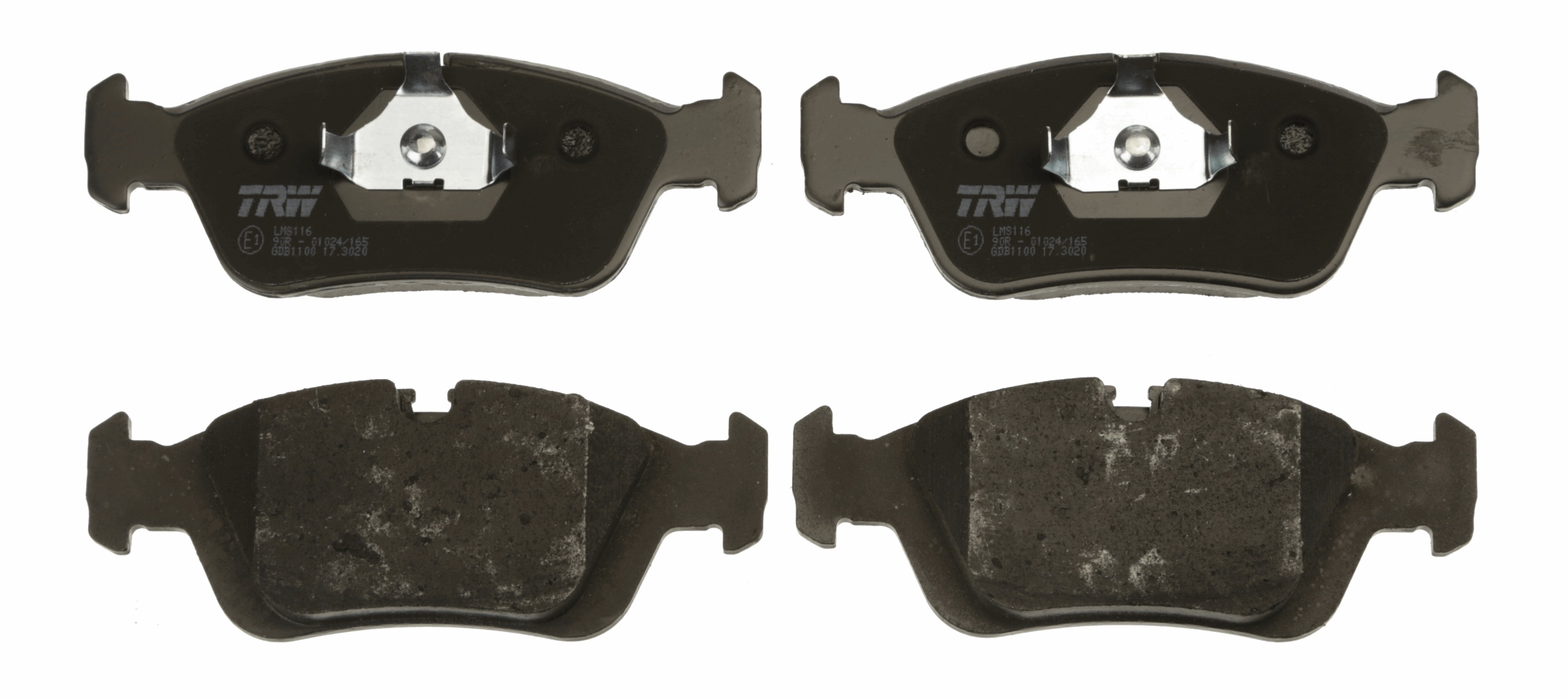 Brake Pad Set, disc brake - GDB1100 TRW