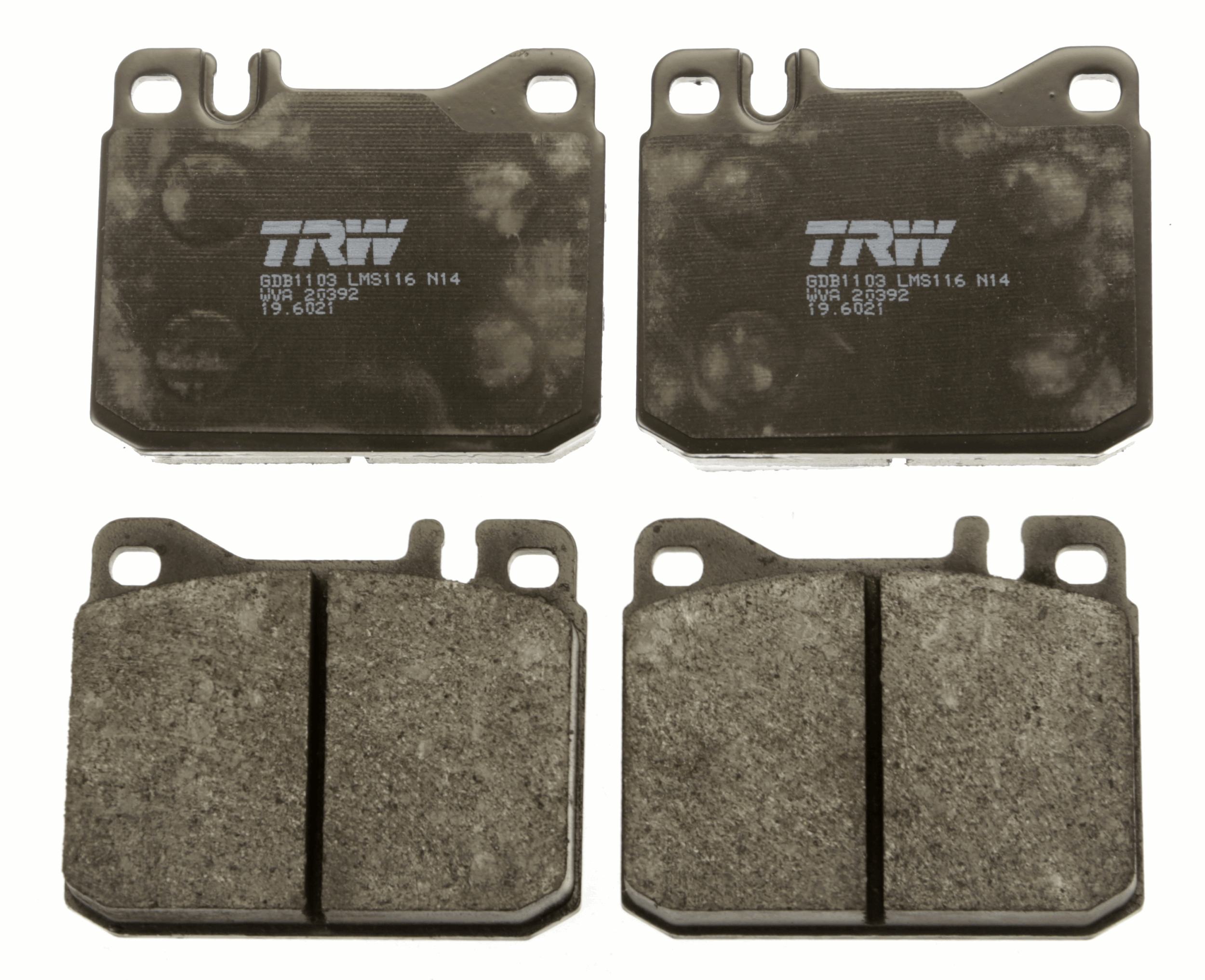 Brake Pad Set, disc brake - GDB1103 TRW