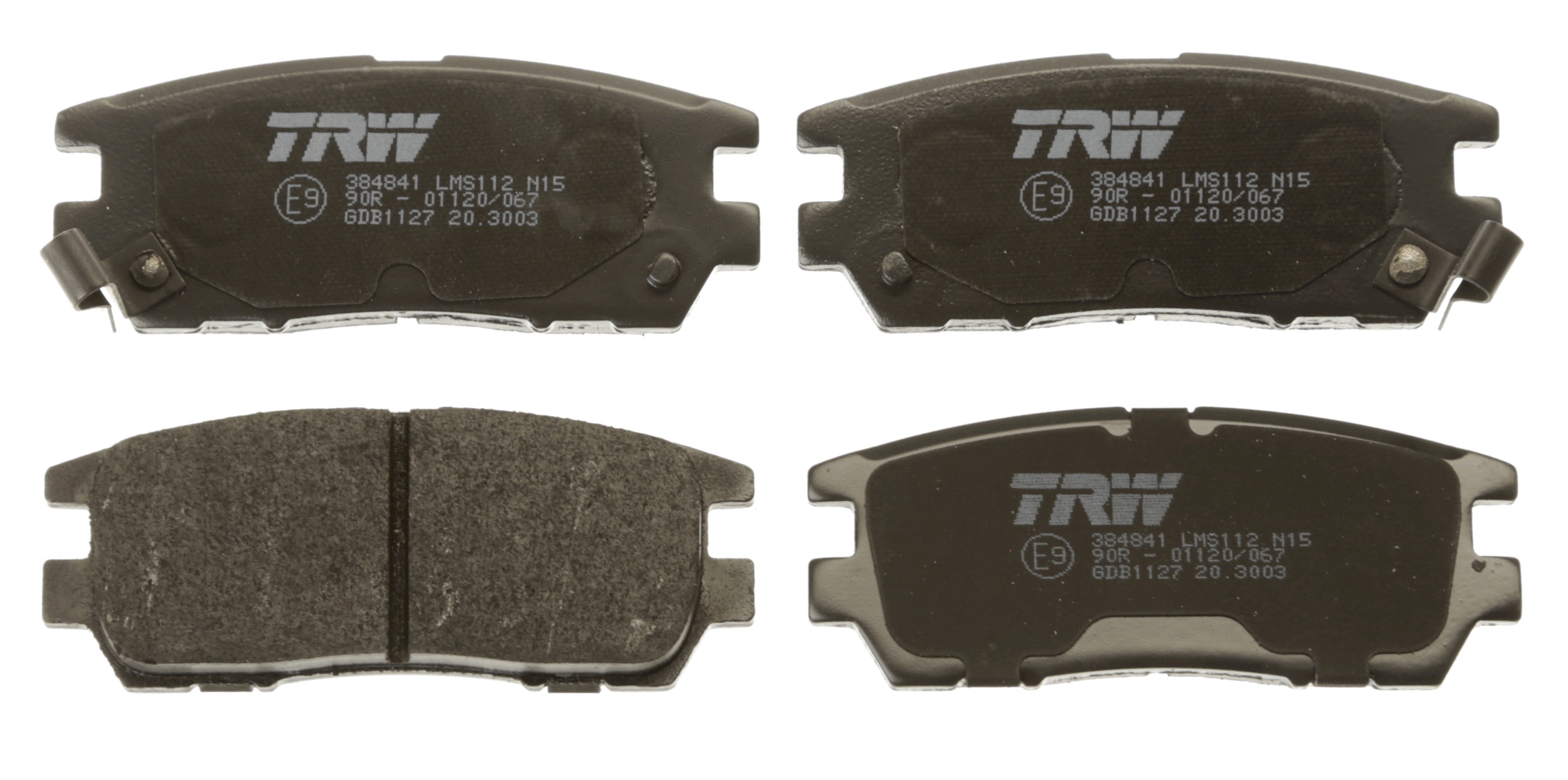 Brake Pad Set, disc brake - GDB1127 TRW