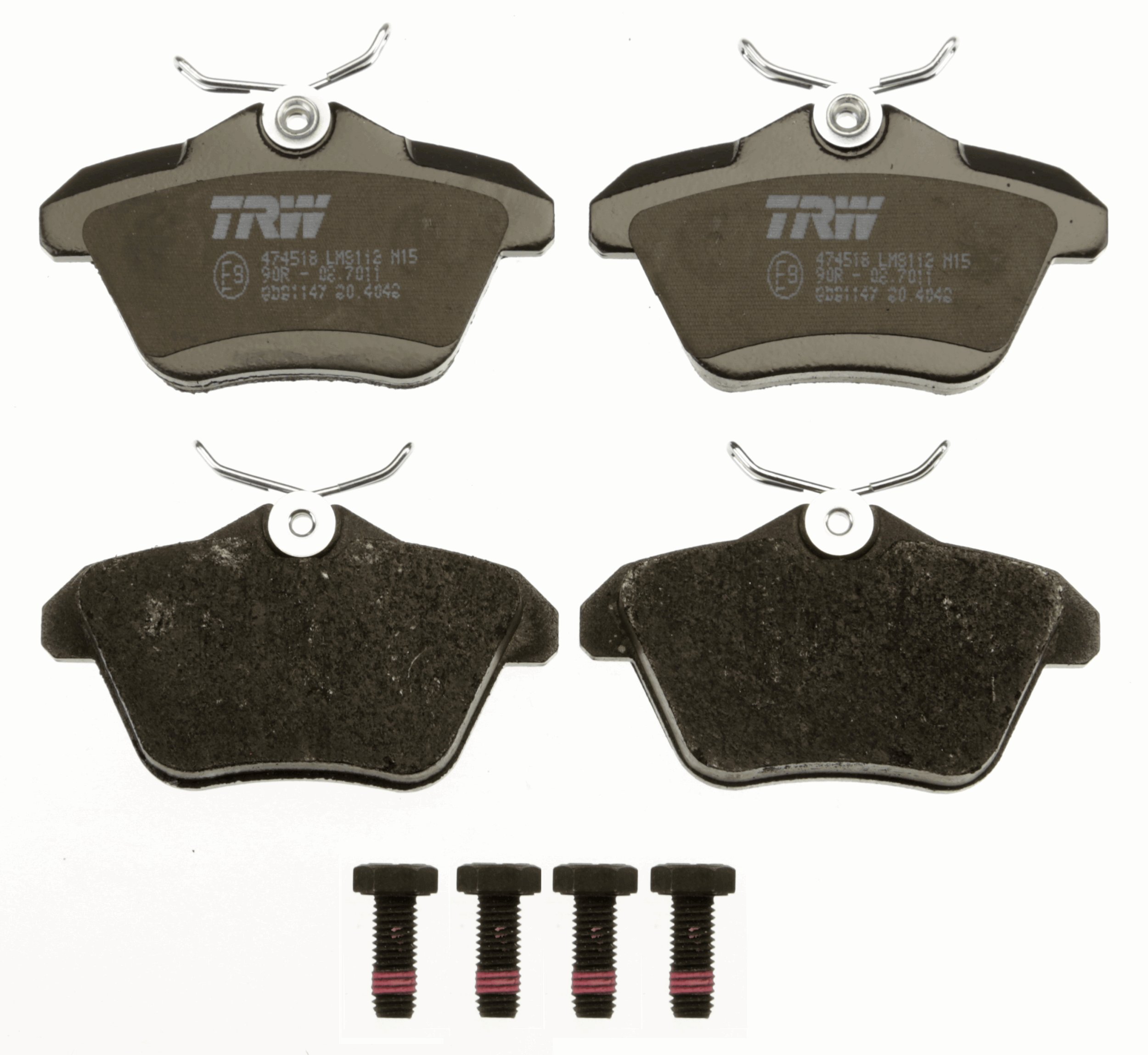 Brake Pad Set, disc brake - GDB1147 TRW