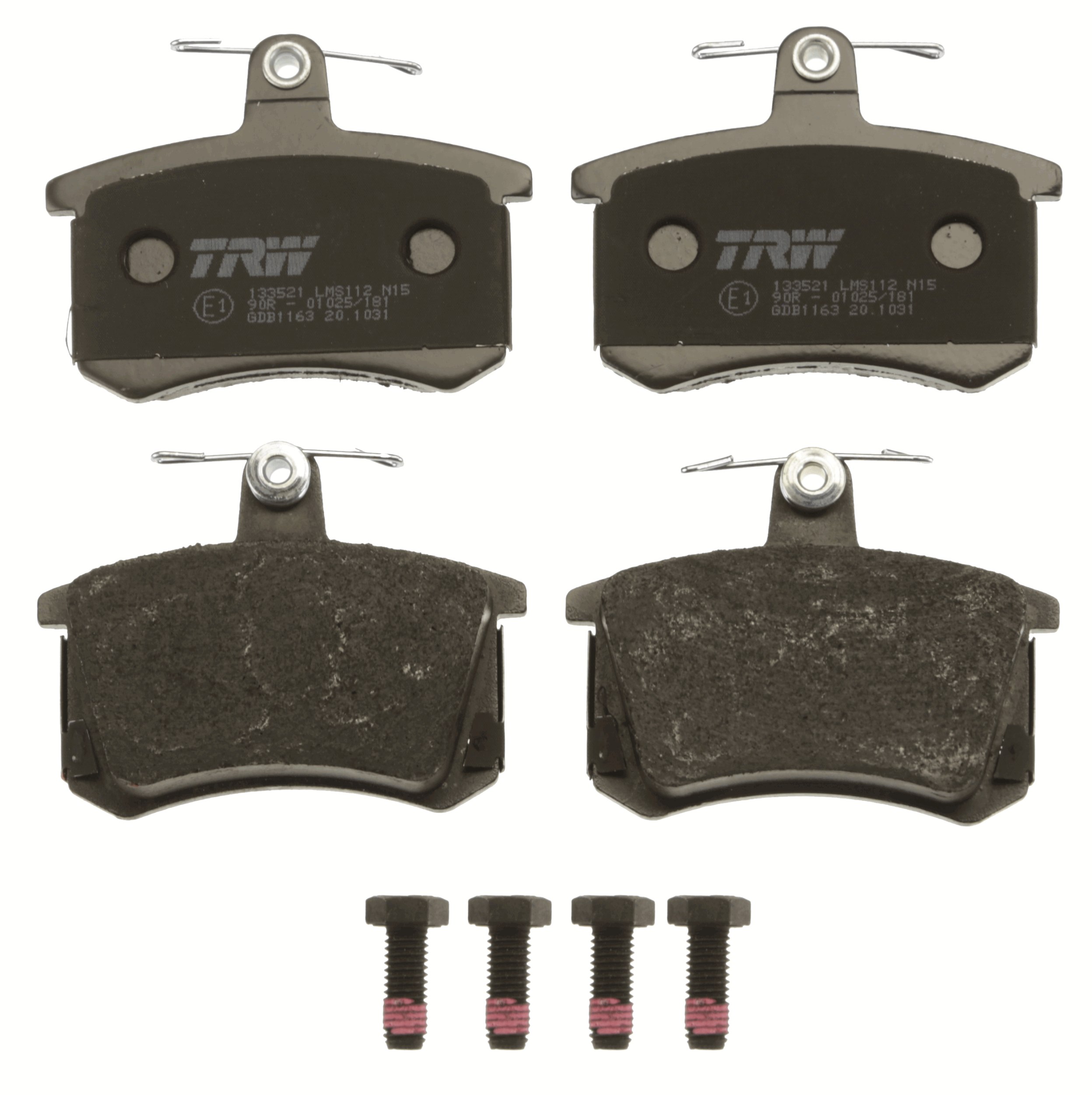 Brake Pad Set, disc brake - GDB1163 TRW