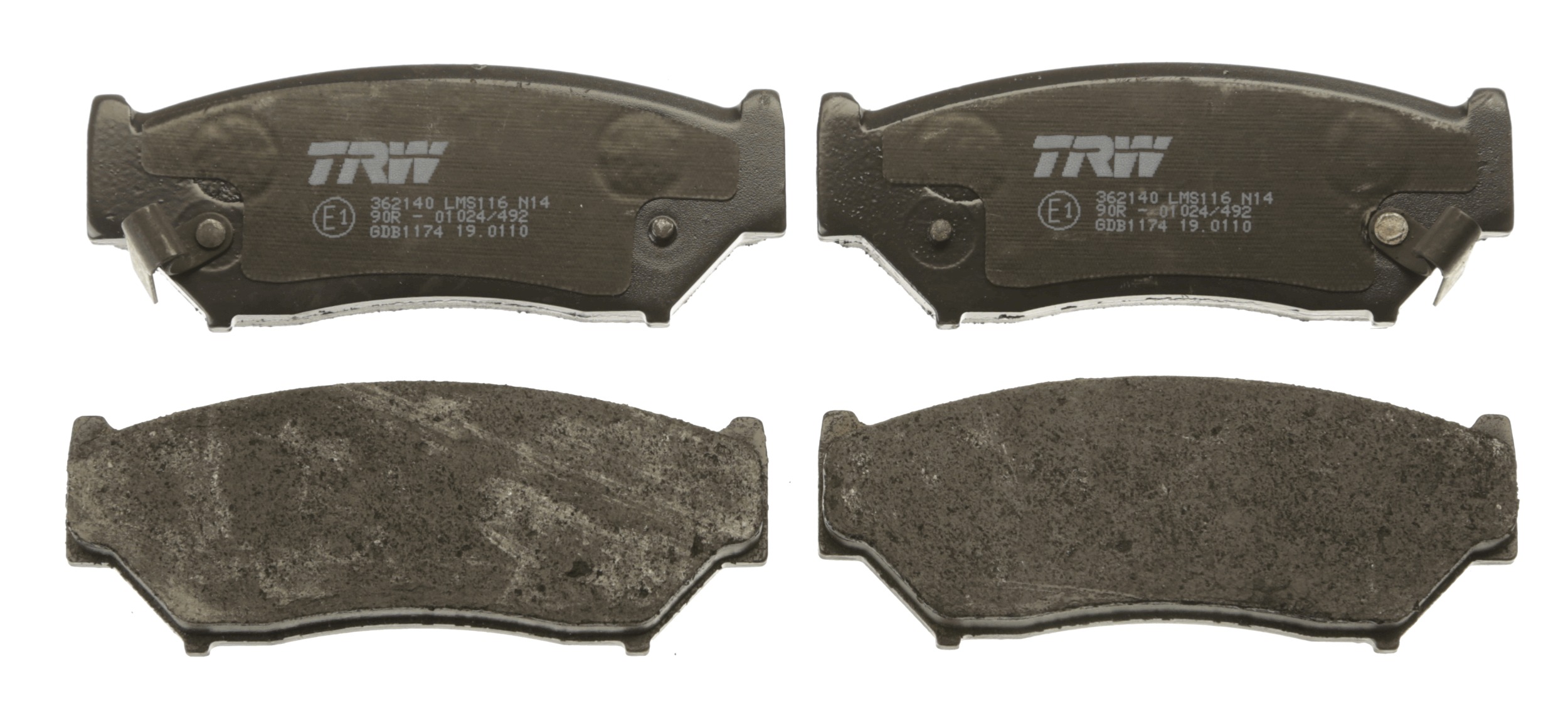 Brake Pad Set, disc brake - GDB1174 TRW